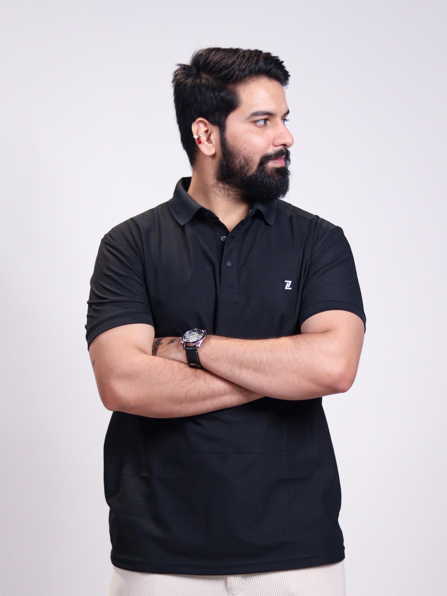 Timeless Polo Tee - Black