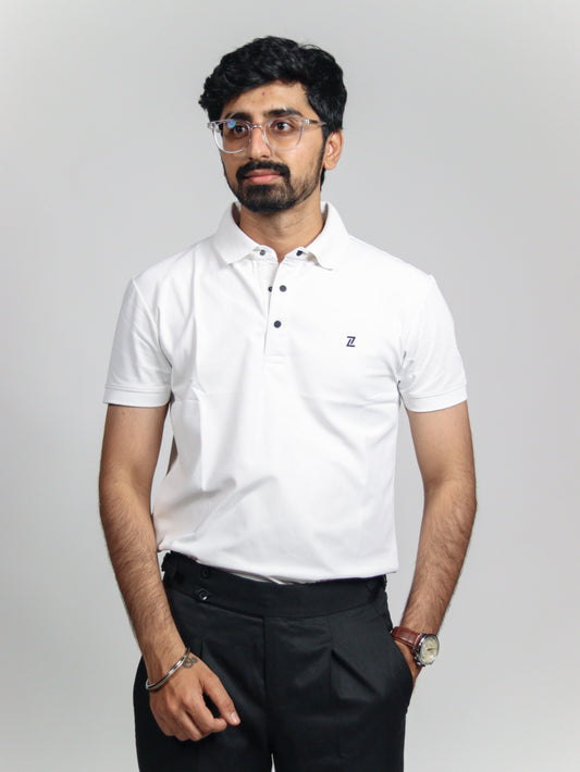 Timeless Polo Tee - White