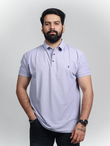 Timeless Polo Tee - Lavender